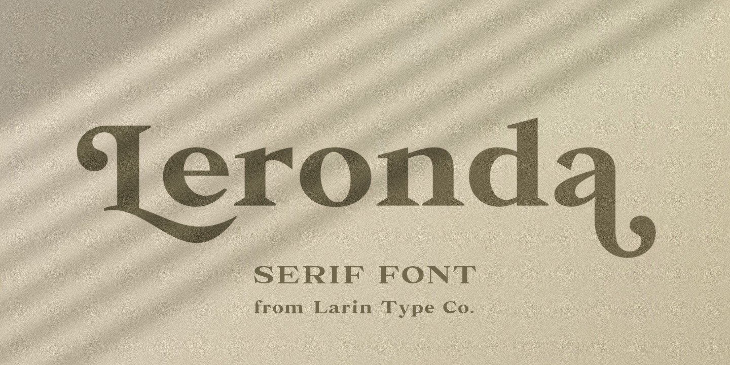 Шрифт Leronda